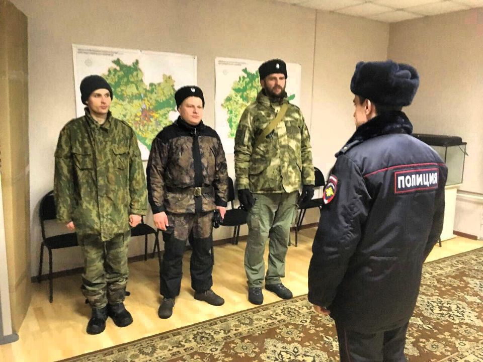 Тульские казаки продолжают нести службу по охране правопорядка в посёлке Плеханово.