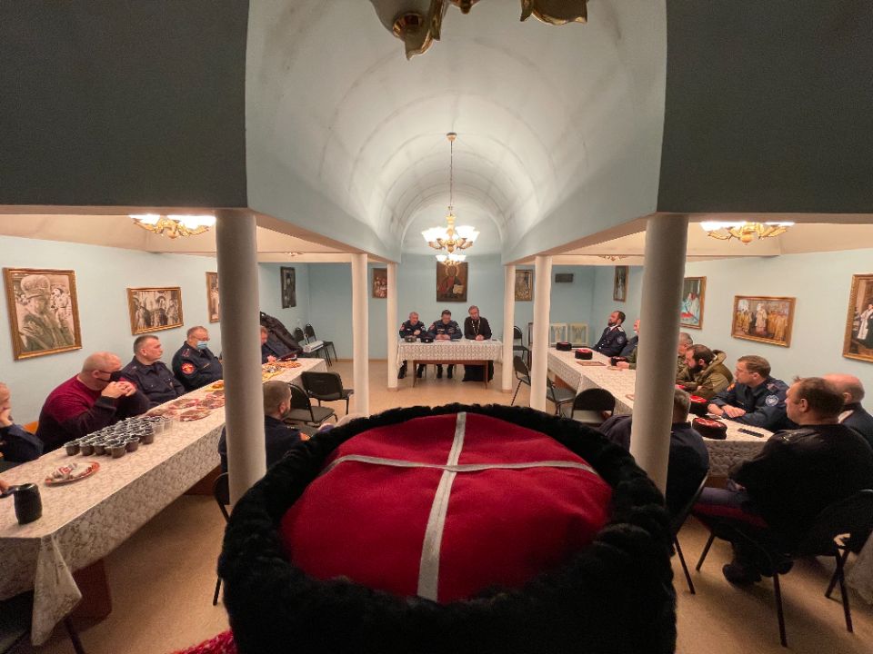 В храме Никола на Ржавце состоялось совещание казаков Западного окружного казачьего общества ВКО ЦКВ