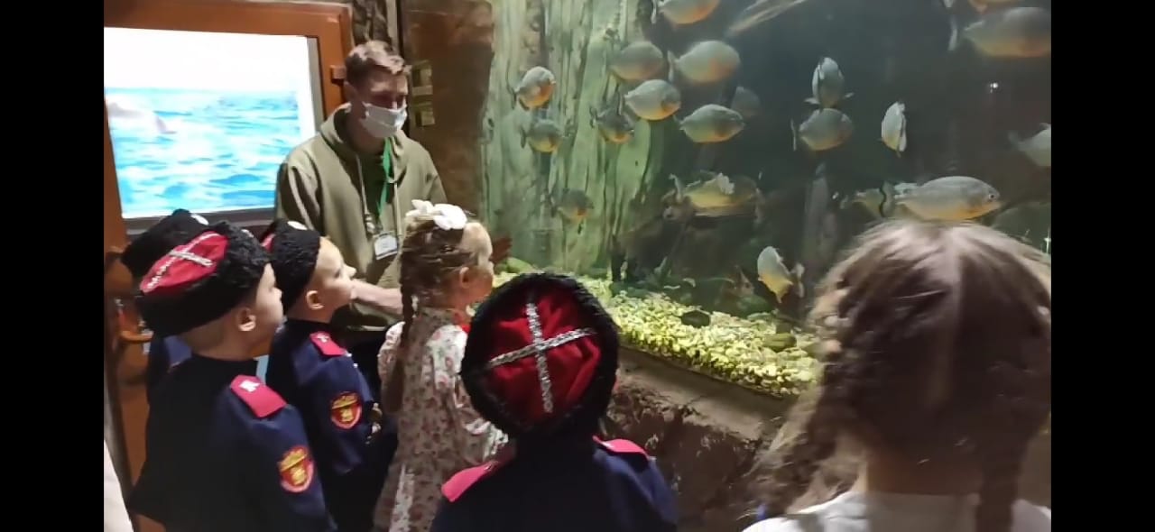 Казачата детского ансамбля песни и пляски «Казачок» посетили Тульский Зооэкзотерариум в ЦПКиО