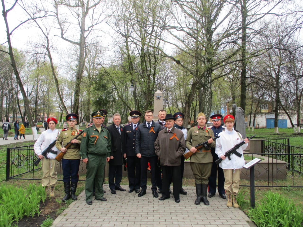 Богородицкие казаки приняли участие в памятных мероприятиях в день Победы!