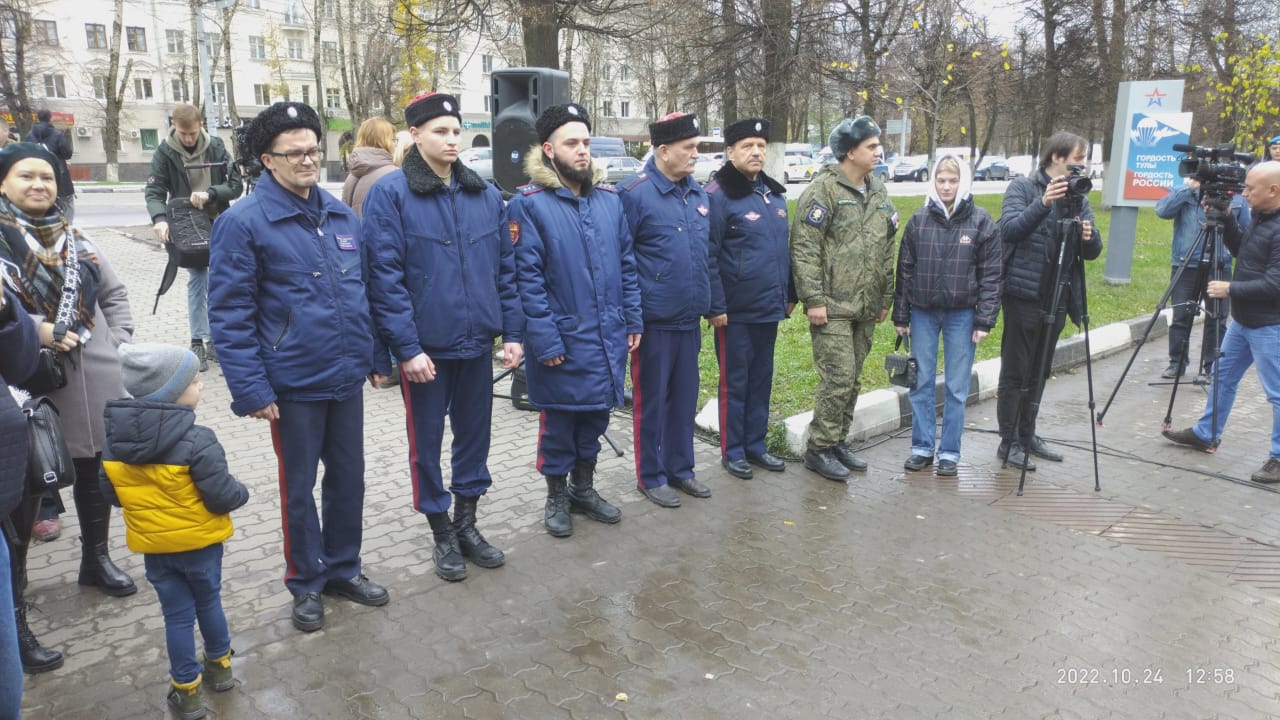Тульские казаки приняли учатсие в открытии у штаба 106 ВДД  аллеи героев военнослужащих дивизии — участников СВО!