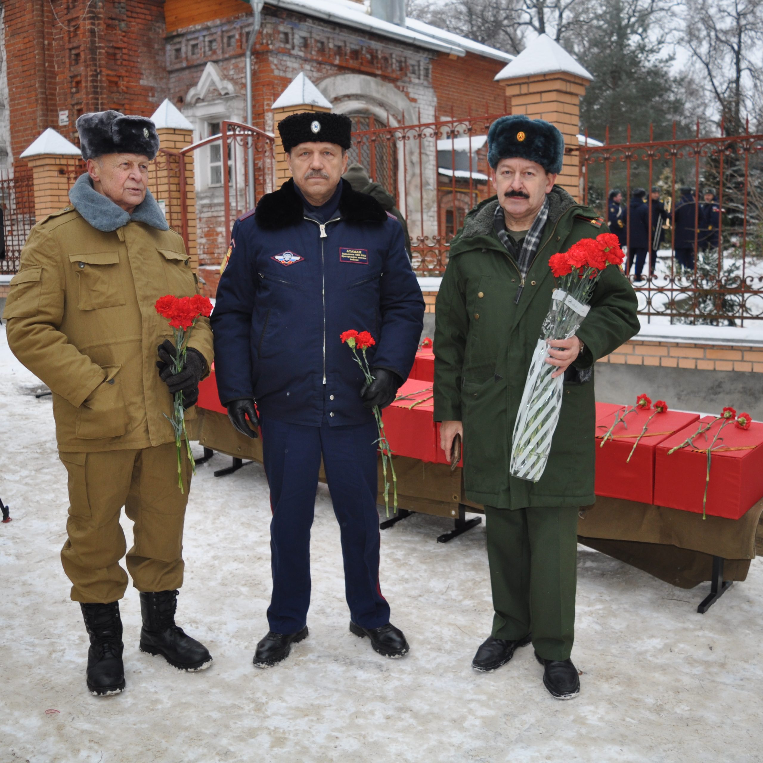 Атаман Альховик принял участие в захоронении бойцов Красной армии