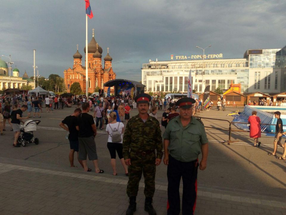 Тульские казаки содействуют полиции в охране общественного порядка.